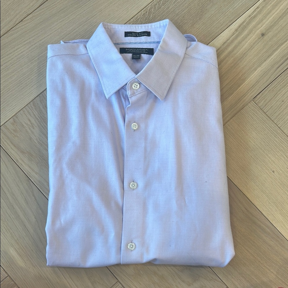 Banana Republic Purple Dress Shirt Classic Style